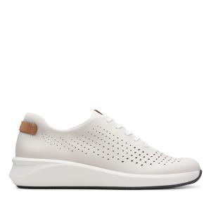 Tenis Clarks Un Rio Tie Feminino Branco | CLK286IHD