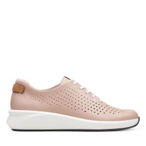 Tenis Clarks Un Rio Tie Feminino Rosa | CLK458FXZ