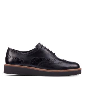 sapatos Brogues Clarks Baille Brogue Feminino Pretas | CLK274KAU