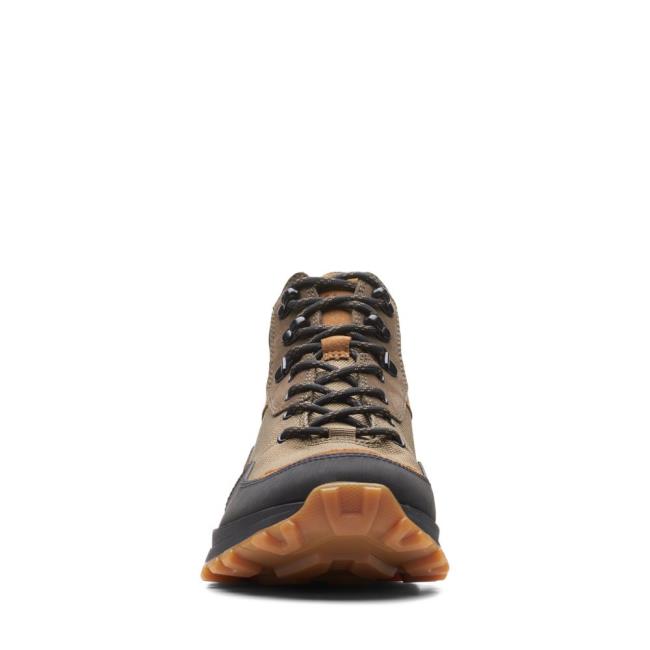 Botas Casual Clarks ATL Trek Hi GORE-TEX Masculino Verde Oliva Escuro | CLK814XOI