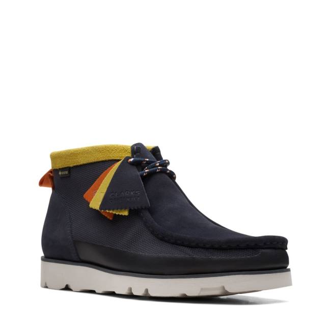 Botas Casual Clarks Wallabee 2.0 GORE-TEX Masculino Azul Marinho | CLK740JMQ