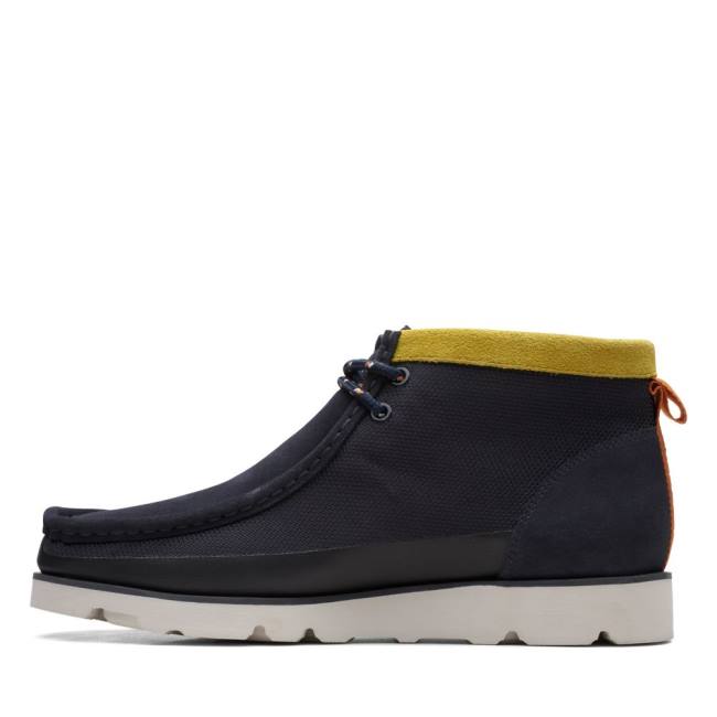 Botas Casual Clarks Wallabee 2.0 GORE-TEX Masculino Azul Marinho | CLK740JMQ