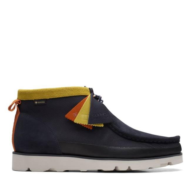 Botas Casual Clarks Wallabee 2.0 GORE-TEX Masculino Azul Marinho | CLK740JMQ