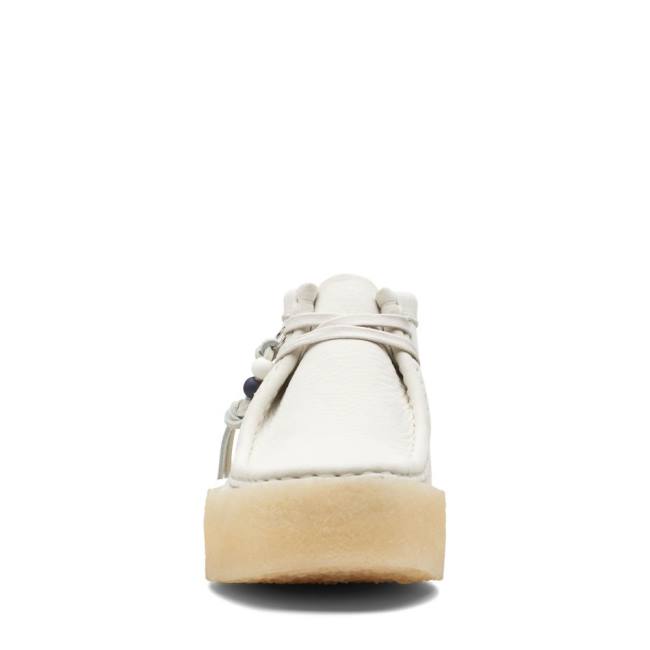 Botas Casual Clarks Wallabee Cup Feminino Branco | CLK235GRC