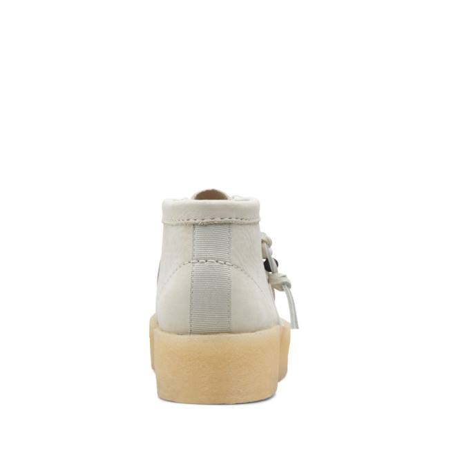 Botas Casual Clarks Wallabee Cup Feminino Branco | CLK235GRC