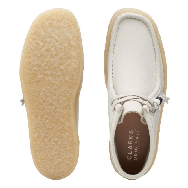 Botas Casual Clarks Wallabee Cup Feminino Branco | CLK235GRC