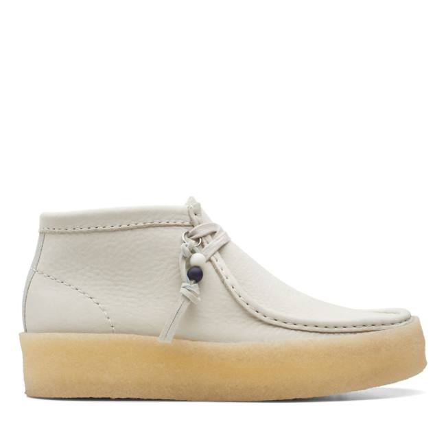 Botas Casual Clarks Wallabee Cup Feminino Branco | CLK235GRC