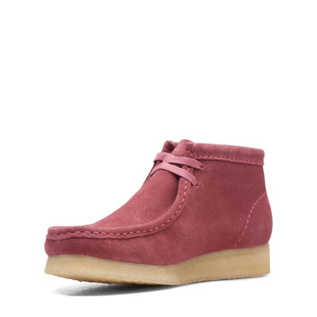 Botas Casual Clarks Wallabee Feminino Rosa | CLK079LZS