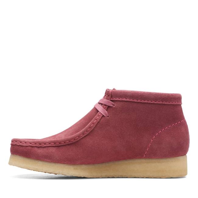 Botas Casual Clarks Wallabee Feminino Rosa | CLK079LZS