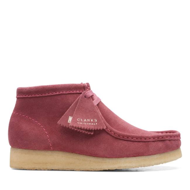 Botas Casual Clarks Wallabee Feminino Rosa | CLK079LZS