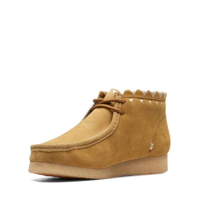 Botas Casual Clarks Wallabee Masculino Caqui | CLK904SXZ