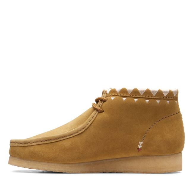 Botas Casual Clarks Wallabee Masculino Caqui | CLK904SXZ