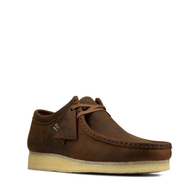 Botas Casual Clarks Wallabee Masculino Marrom | CLK342TRI