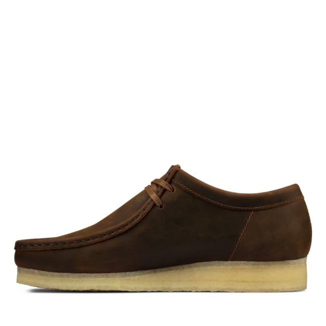 Botas Casual Clarks Wallabee Masculino Marrom | CLK342TRI