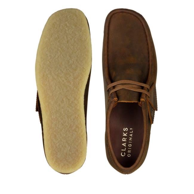 Botas Casual Clarks Wallabee Masculino Marrom | CLK342TRI