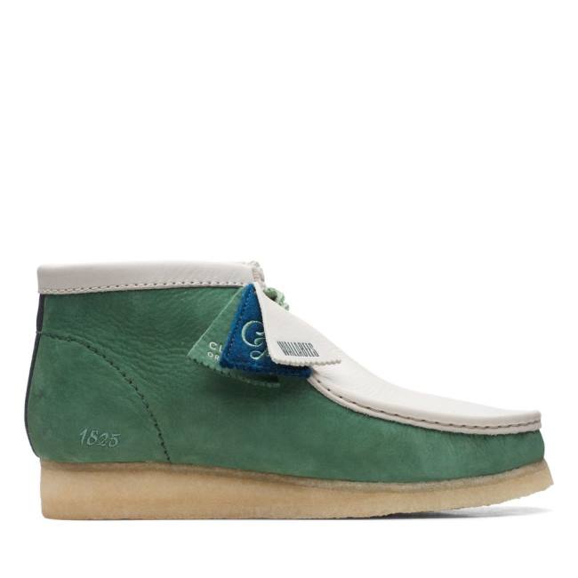 Botas Casual Clarks Wallabee VCY Masculino Verdes | CLK536WDJ