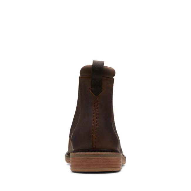 Botas Chelsea Clarks Clarkdale Hall Masculino Marrom | CLK321DEL