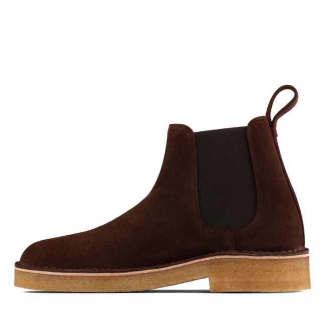 Botas Chelsea Clarks Desert Chelsea 2 Masculino Chocolate | CLK613DRK