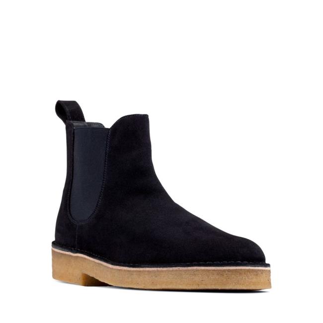 Botas Chelsea Clarks Desert Chelsea 2 Masculino Azul Marinho | CLK627XDY