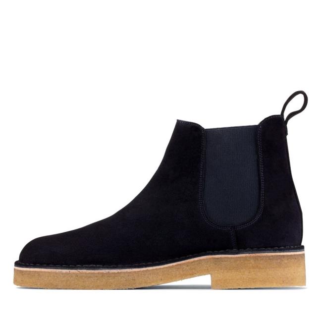 Botas Chelsea Clarks Desert Chelsea 2 Masculino Azul Marinho | CLK627XDY