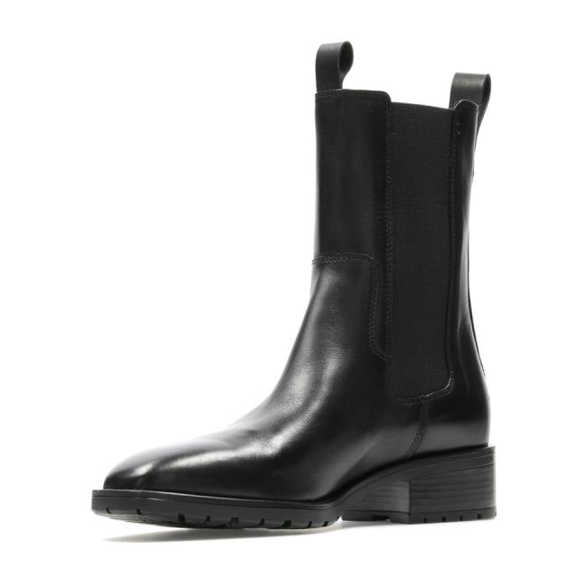 Botas Chelsea Clarks Lydia Top Feminino Pretas | CLK367MAY