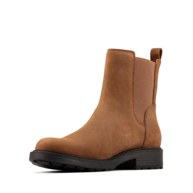 Botas Chelsea Clarks Orinoco 2 Top Feminino Marrom | CLK869YBA