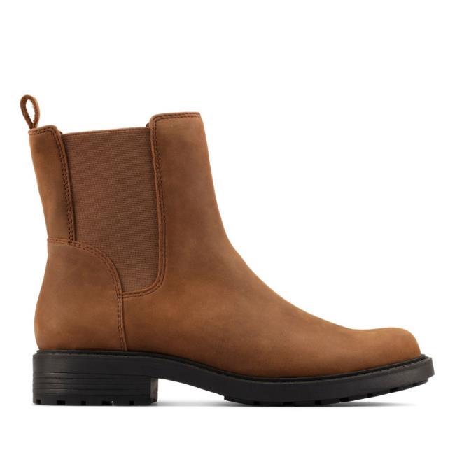 Botas Chelsea Clarks Orinoco 2 Top Feminino Marrom | CLK869YBA