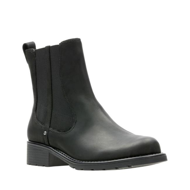 Botas Chelsea Clarks Orinoco Club Feminino Pretas | CLK139BYP