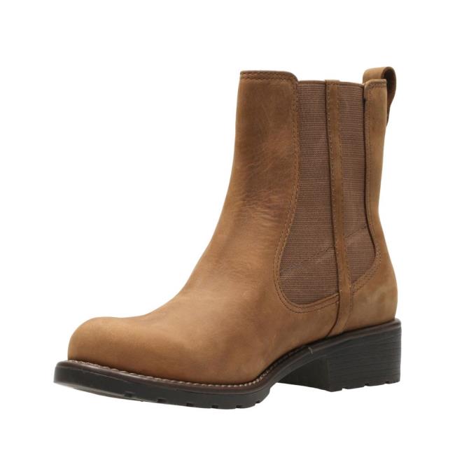 Botas Chelsea Clarks Orinoco Club Feminino Marrom | CLK257HVN