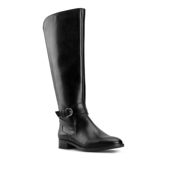 Botas De Cano Alto Clarks Hamble High Feminino Pretas | CLK365HTN