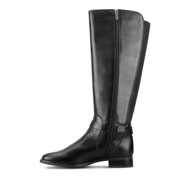 Botas De Cano Alto Clarks Hamble High Feminino Pretas | CLK365HTN