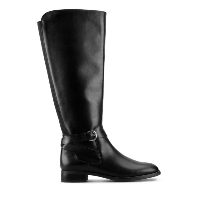 Botas De Cano Alto Clarks Hamble High Feminino Pretas | CLK365HTN