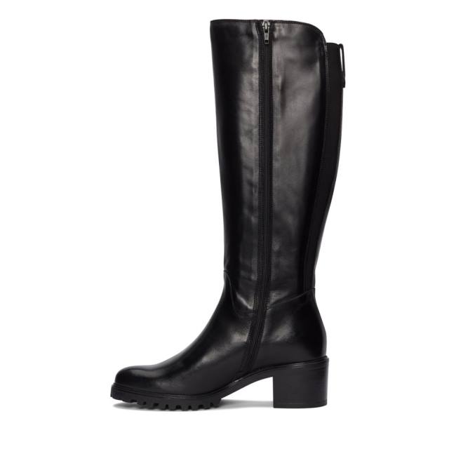 Botas De Cano Alto Clarks Meraleigh Hi Feminino Pretas | CLK364WDN