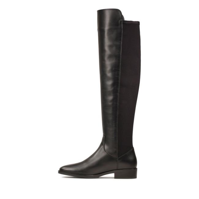 Botas De Cano Alto Clarks Pure Caddy Feminino Pretas | CLK506PTW