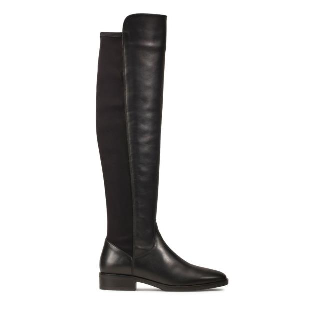 Botas De Cano Alto Clarks Pure Caddy Feminino Pretas | CLK506PTW