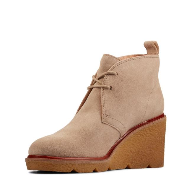 Botas Salto Alto Clarks Clarkford DBT Feminino Marrom | CLK274PSZ