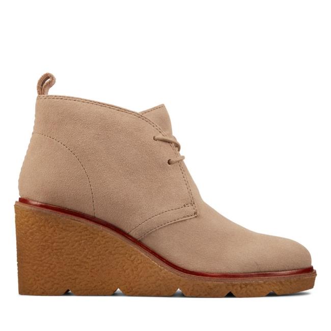 Botas Salto Alto Clarks Clarkford DBT Feminino Marrom | CLK274PSZ