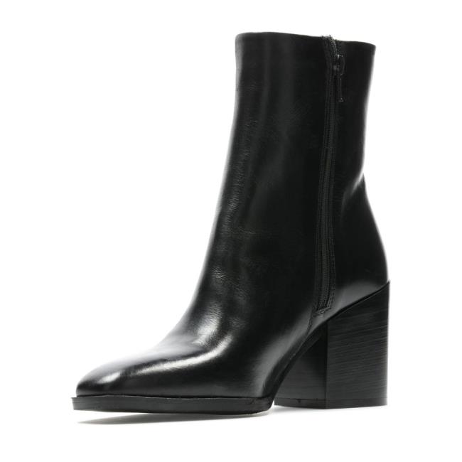 Botas Salto Alto Clarks Lydia Medio Feminino Pretas | CLK812KRP