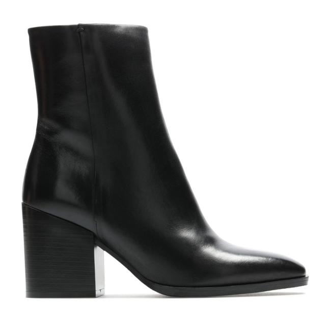 Botas Salto Alto Clarks Lydia Medio Feminino Pretas | CLK812KRP