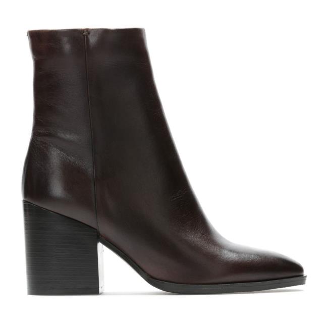 Botas Salto Alto Clarks Lydia Medio Feminino Marrom Escuro | CLK860WXD