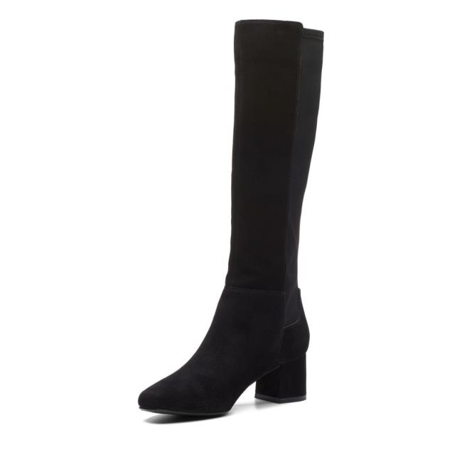 Botas Salto Alto Clarks Sheer55 Hi Feminino Pretas | CLK579WKG