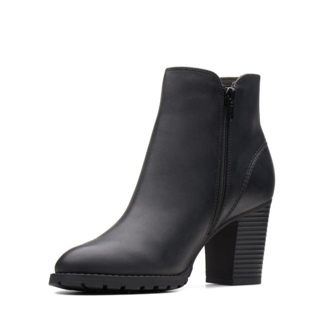 Botas Salto Alto Clarks Verona Trish Feminino Pretas | CLK102MKC