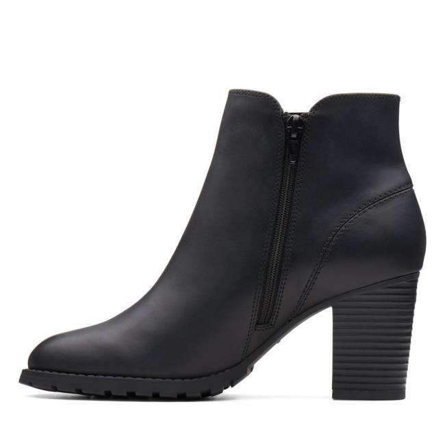 Botas Salto Alto Clarks Verona Trish Feminino Pretas | CLK102MKC