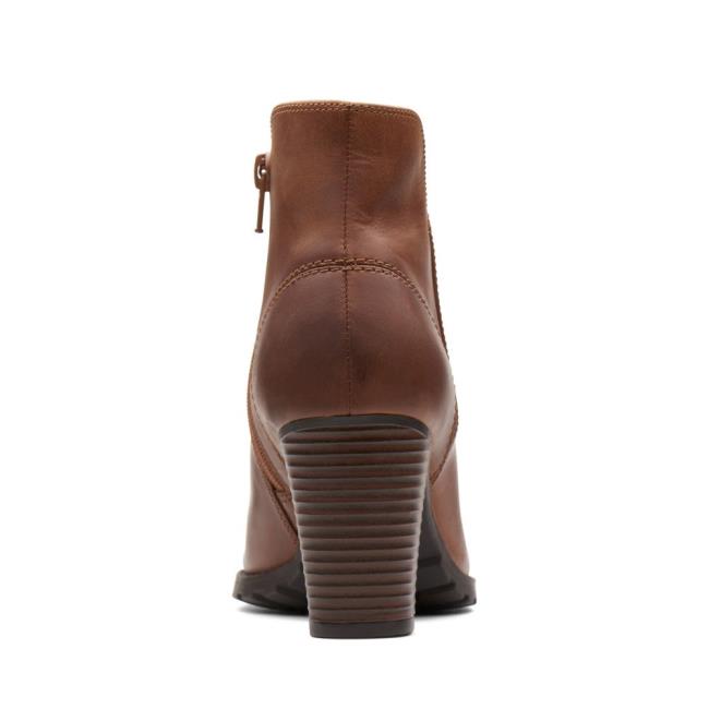 Botas Salto Alto Clarks Verona Trish Feminino Marrom Escuro | CLK689YWU