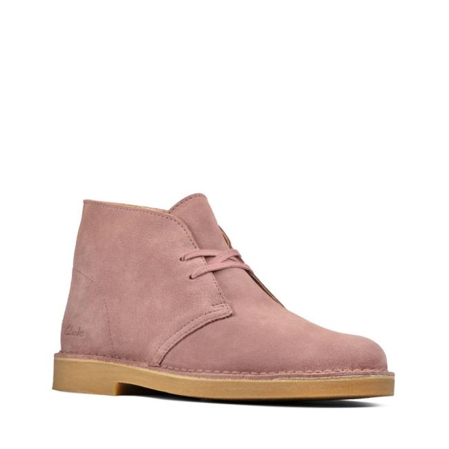 Botas do Deserto Clarks Desert Boot 2 Feminino Rosa | CLK537WEX