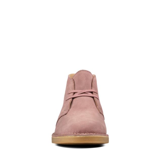 Botas do Deserto Clarks Desert Boot 2 Feminino Rosa | CLK537WEX