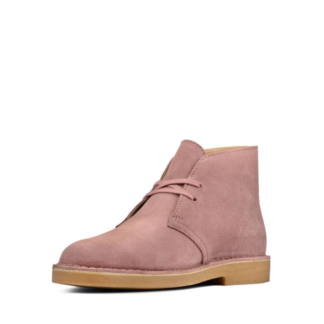 Botas do Deserto Clarks Desert Boot 2 Feminino Rosa | CLK537WEX