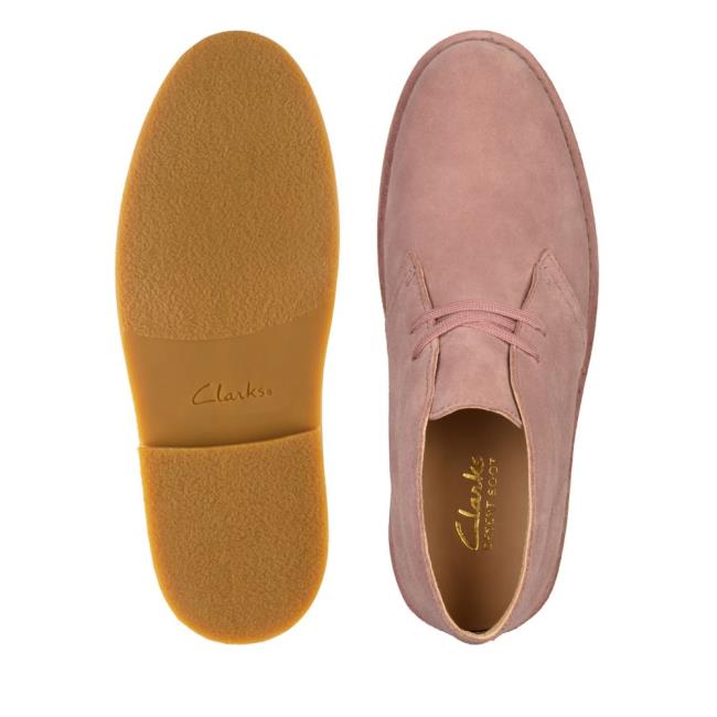 Botas do Deserto Clarks Desert Boot 2 Feminino Rosa | CLK537WEX