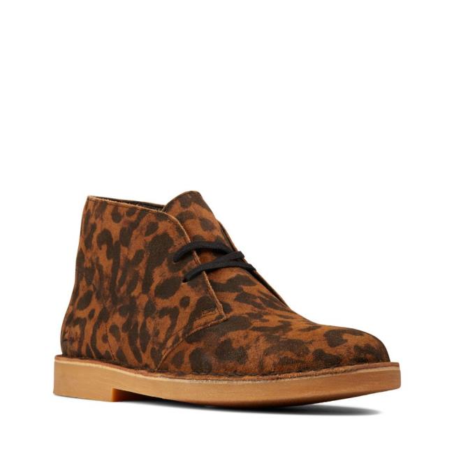 Botas do Deserto Clarks Desert Boot 2 Feminino Leopardo | CLK689BYT