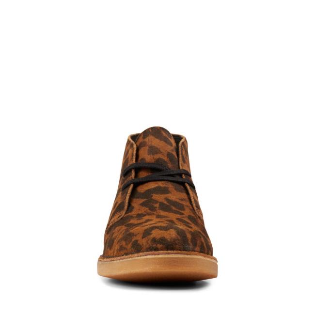 Botas do Deserto Clarks Desert Boot 2 Feminino Leopardo | CLK689BYT